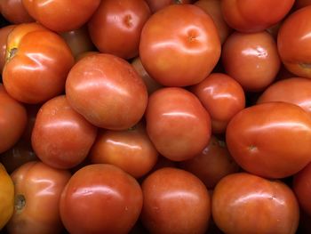 Full frame shot of tomatoes at market stall