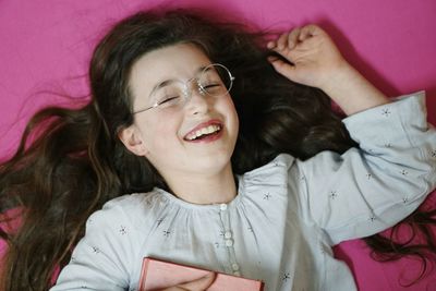 Close-up of smiling young woman