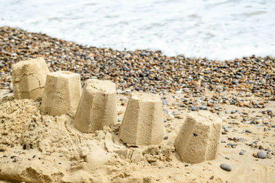 Close-up of sand on beach