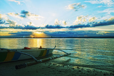 Sunset over sea