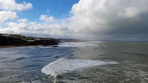 Scenic view of sea against sky