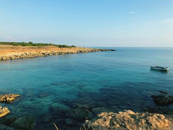 Scenic view of sea against sky