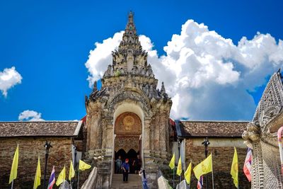 Panoramic view of historic building against sky