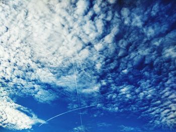 Low angle view of cloudy sky