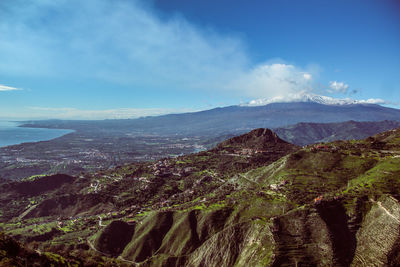 Scenic view of landscape against sky