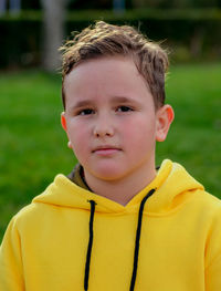 Close-up portrait of boy
