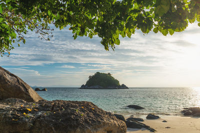 Scenic view of sea against sky