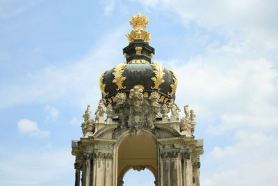 Low angle view of statue