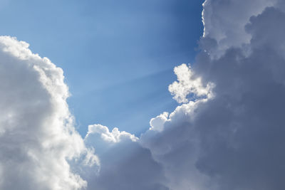 Low angle view of clouds in sky