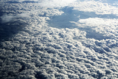 Majestic view of fluffy clouds in sky