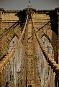 Brooklyn bridge against sky