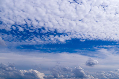 Low angle view of clouds in sky