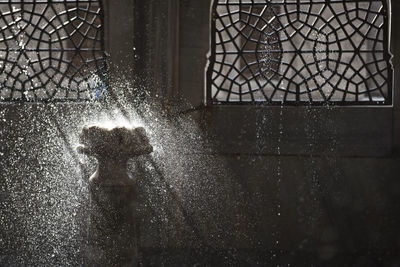 Fountain at historic moment