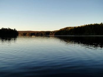 Scenic view of calm lake