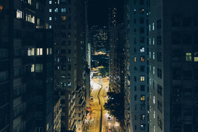 City buildings at night