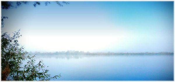 Scenic view of calm lake