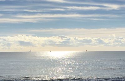 Scenic view of sea against sky