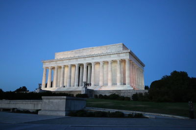 View of historical building against blue sky