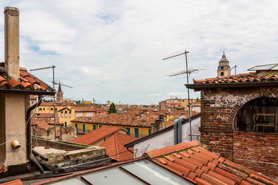 View of the old town of verona in italy.