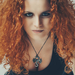 Portrait of beautiful young woman