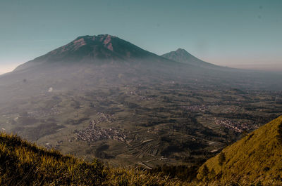 Aerial view of landscape