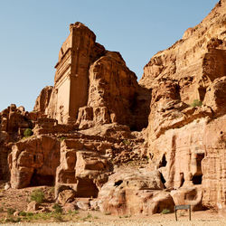 Low angle view of old ruins