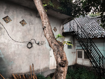 Low angle view of old building