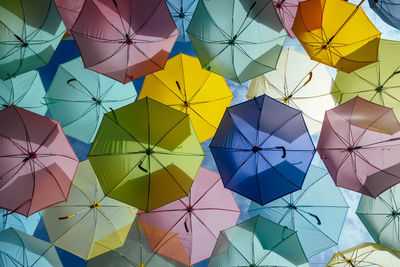 Full frame shot of umbrellas 
