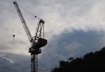 Low angle view of crane