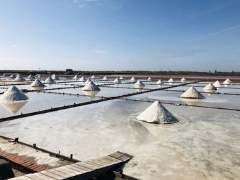 Salt evaporation pond