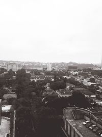 High angle shot of cityscape