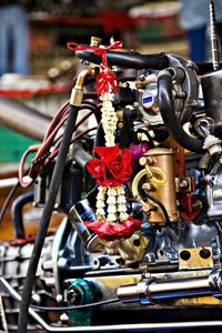 Close-up of metal chain