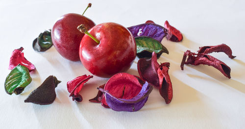 Close-up of fruits on table