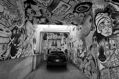 Graffiti on wall of building