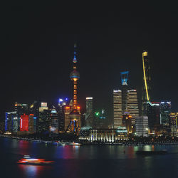 Pudong skyline from the bund in shanghai 