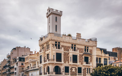 Low angle view of historical building against sky