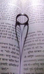 Close-up of book on book