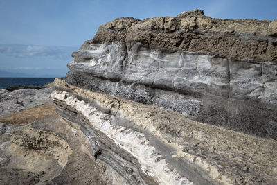Rock formations at seaside