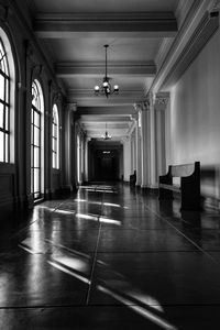 View of empty hallway