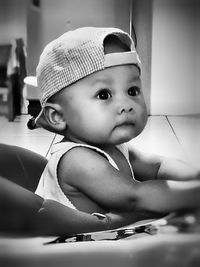 Portrait of cute baby girl