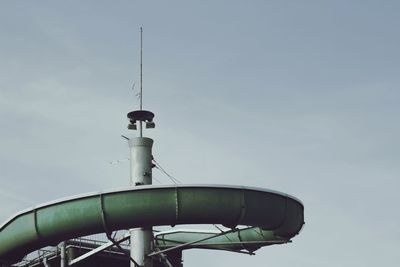 Low angle view of street light against sky