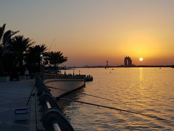 Abu dhabi at sunset