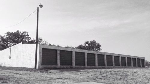 Built structures against the sky