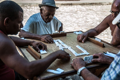 People playing on table