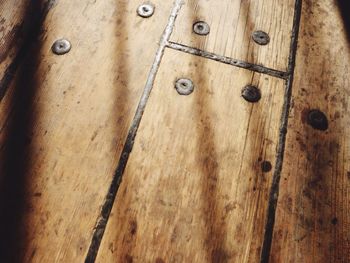 Close-up of wooden plank