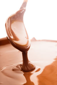 Close-up of ice cream in glass