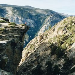 Scenic view of rocky mountains