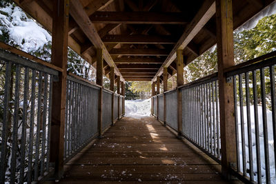 Empty footbridge