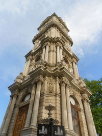 Low angle view of church against sky