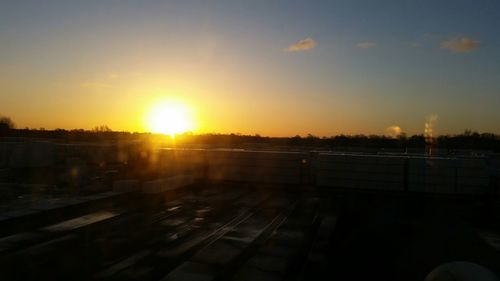 Sun shining through clouds